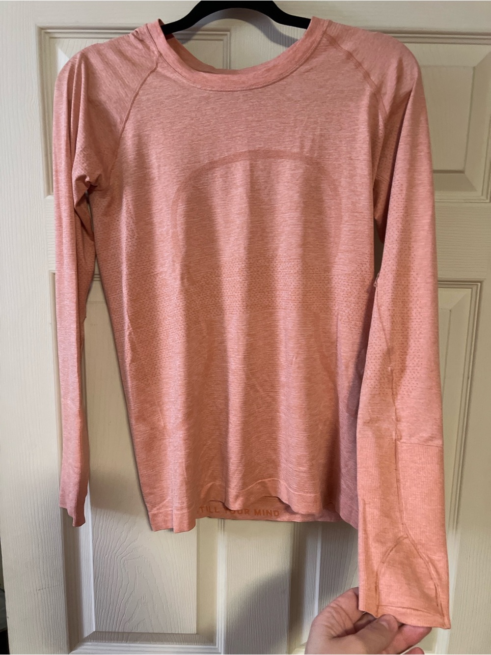 #218 Lululemon Swiftly Tech Long Sleeve 2.0 Pink Savannah Pink Mist Running Shir - Picture 2 of 5